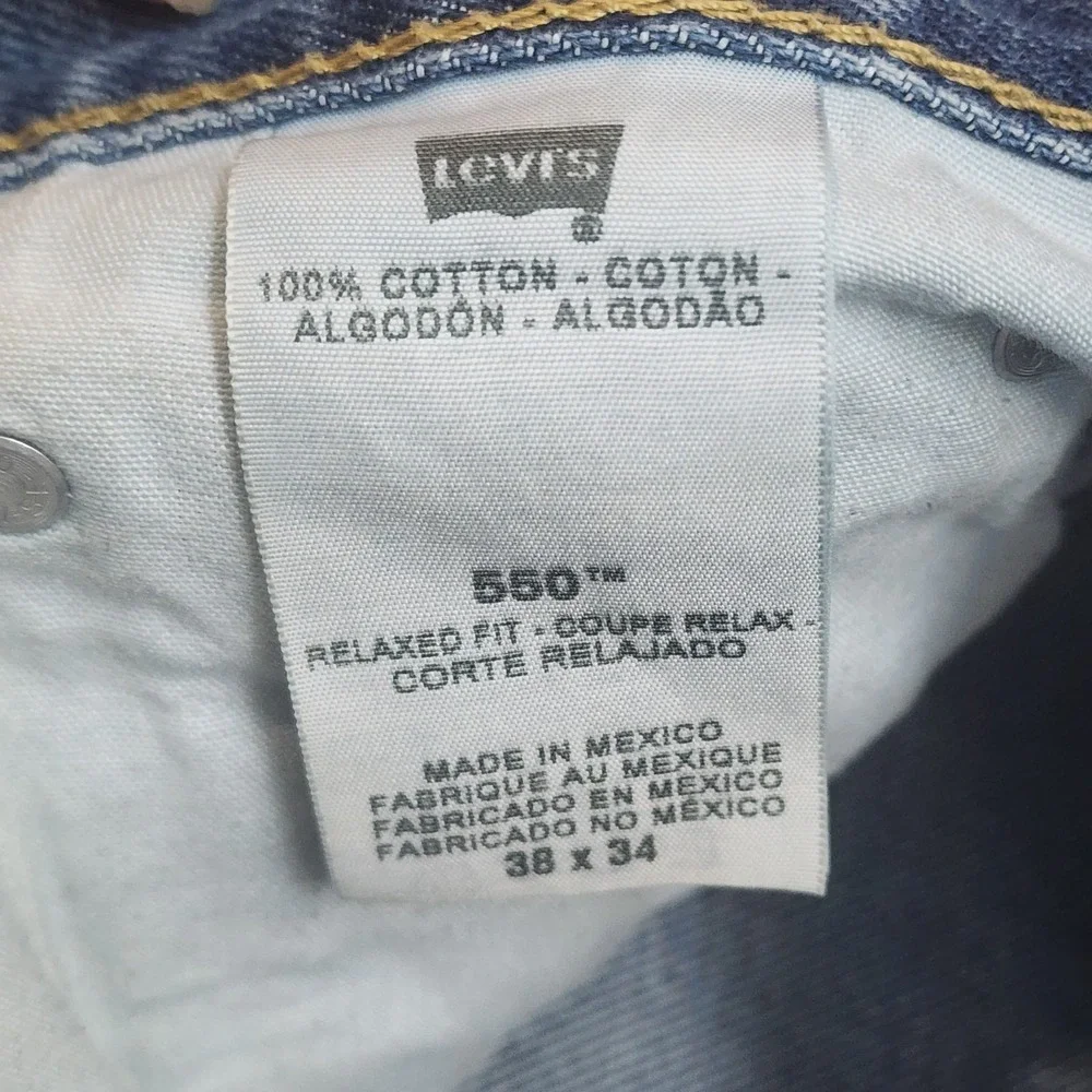 Levi's 550 Denim‎ Blue Jeans Mens Size 38/34